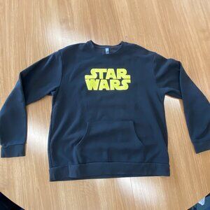 Star Wars Black Crewneck, XL, Black
